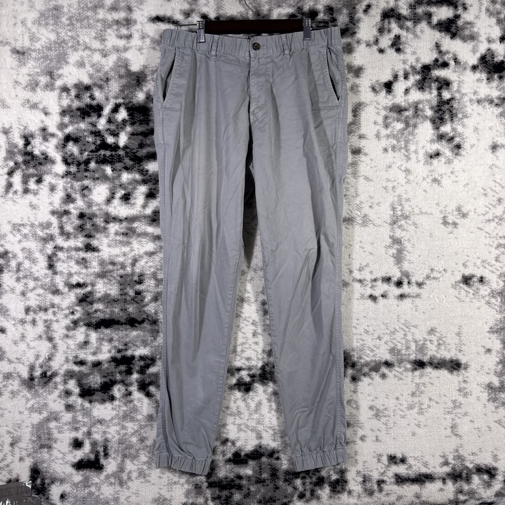 Bearbottom Pants Mens Size Large Tall Gray Cotton Stretch Tapered Slash‎ Pocket